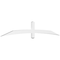 Ekena Millwork Bellingham Architectural Grade PVC Gable Bracket, 96"W x 16"H x 2"D x 4"F, 4/12 Pitch GBP096X16X0204BEL00 - alternate 1